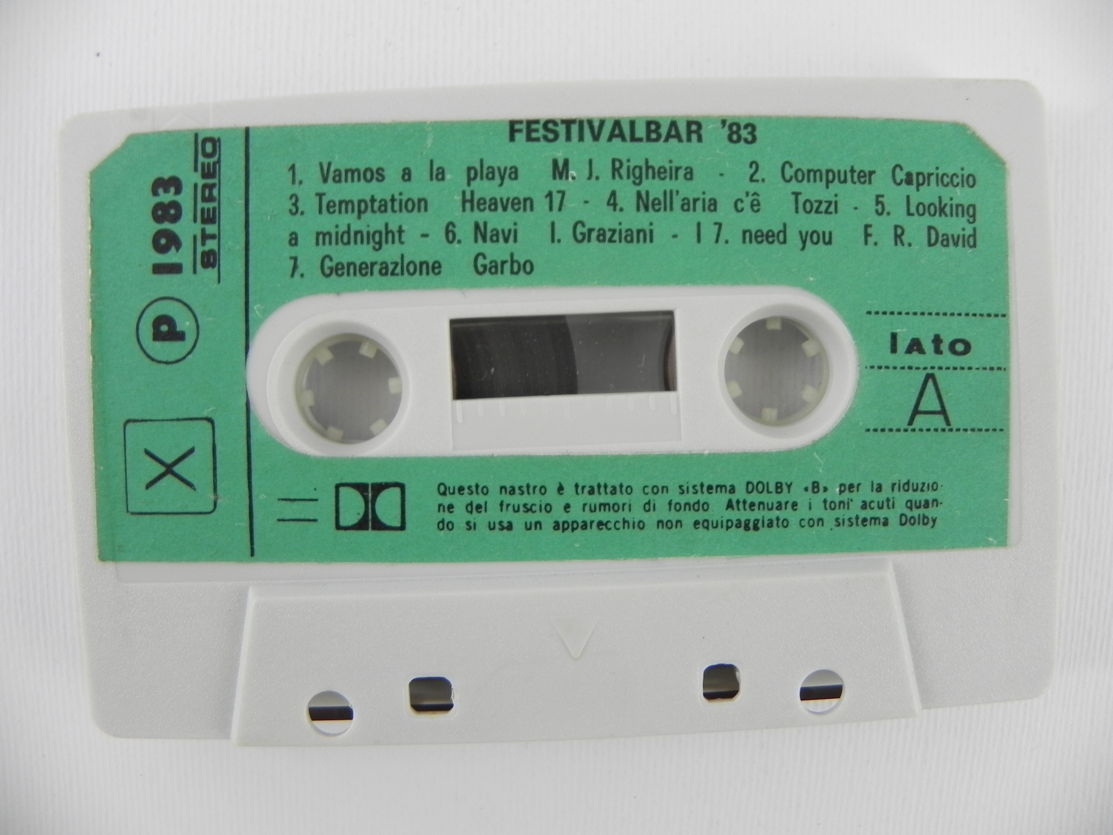 Festivalbar Festival 19 Bollicine Vasco Rossi Tozzi Musicassetta Tape Mc Ebay