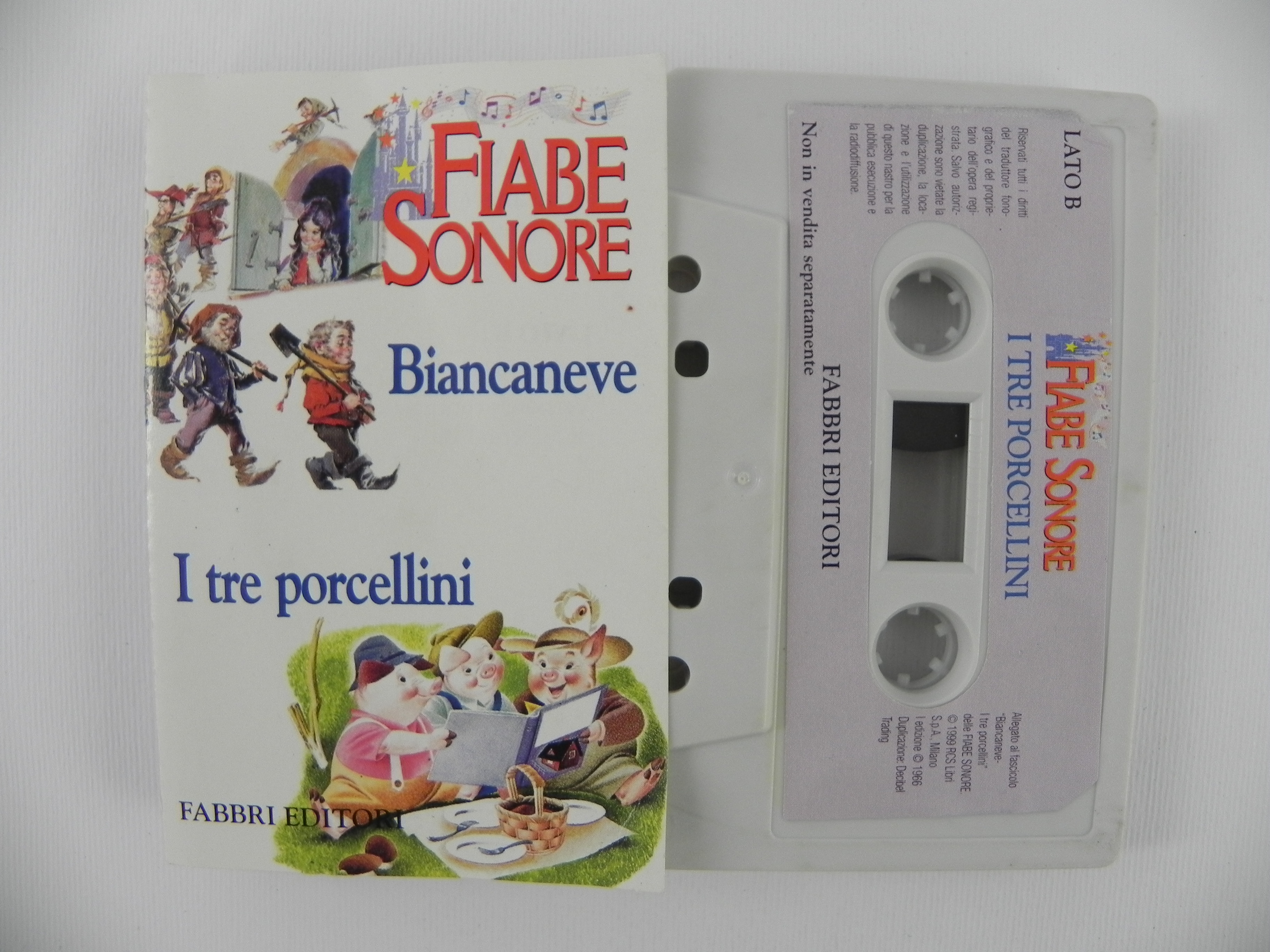 FIABE SONORE Biancaneve I tre porcellini Fabbri Editori '99